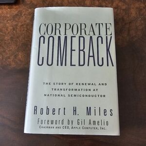 Corporate Comeback by Robert Miles, Hardcover, National Semiconductor, Vintage